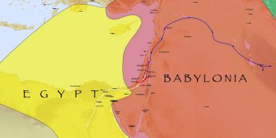 Mapa de babilonia, egipto