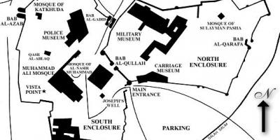 Mapa de la ciudadela de el cairo