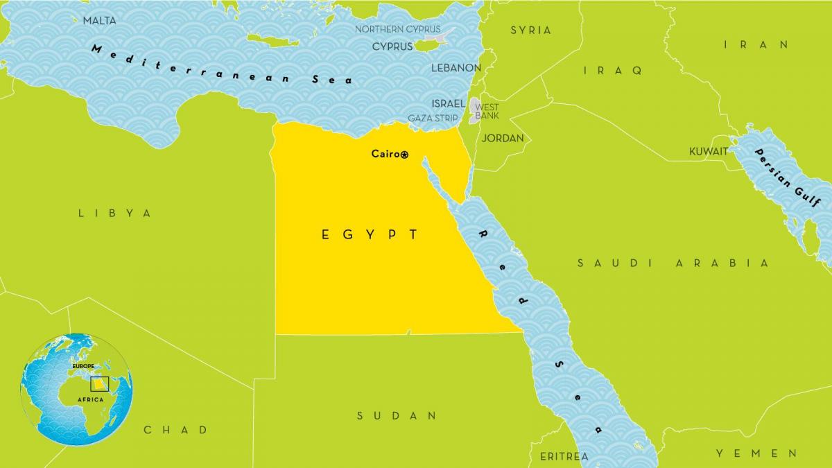 ciudad capital de egipto mapa