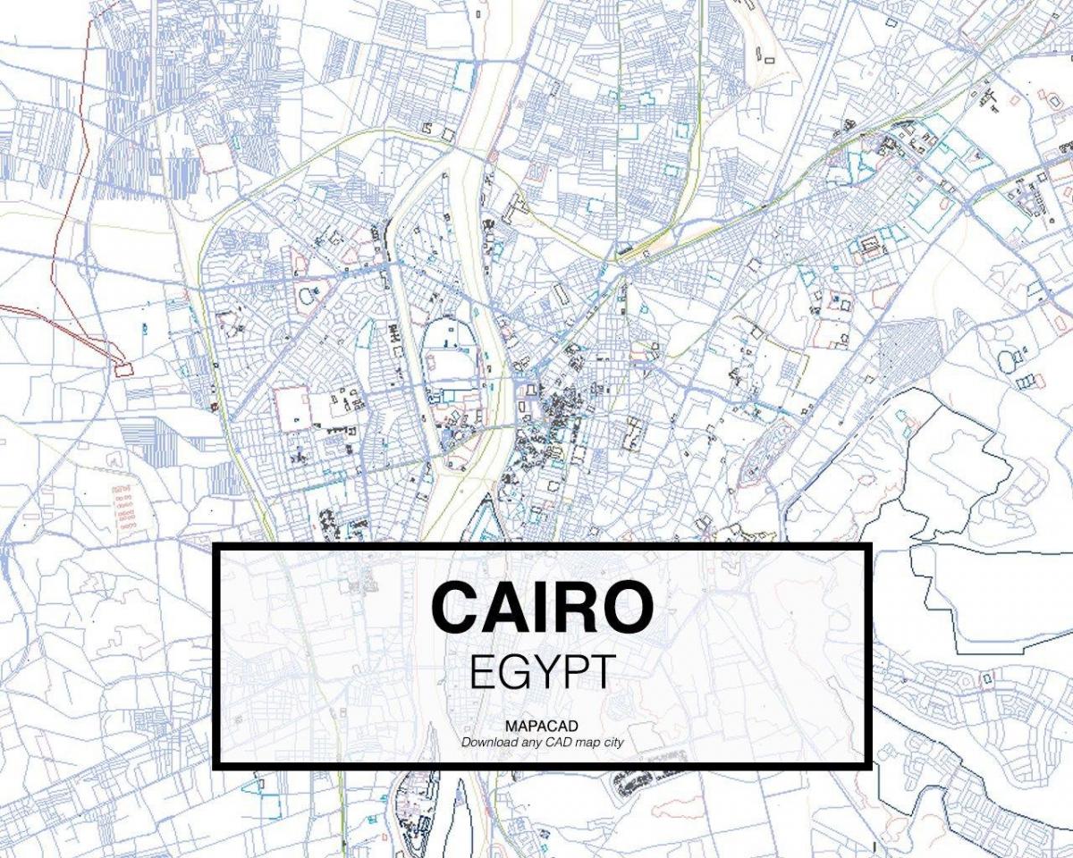 Mapa de el cairo dwg
