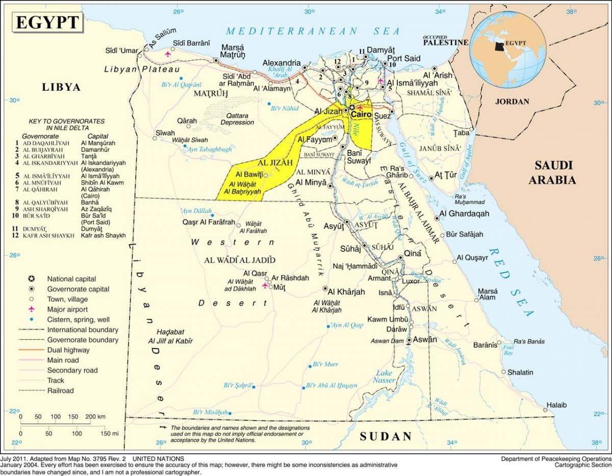 Mapa de el gran cairo
