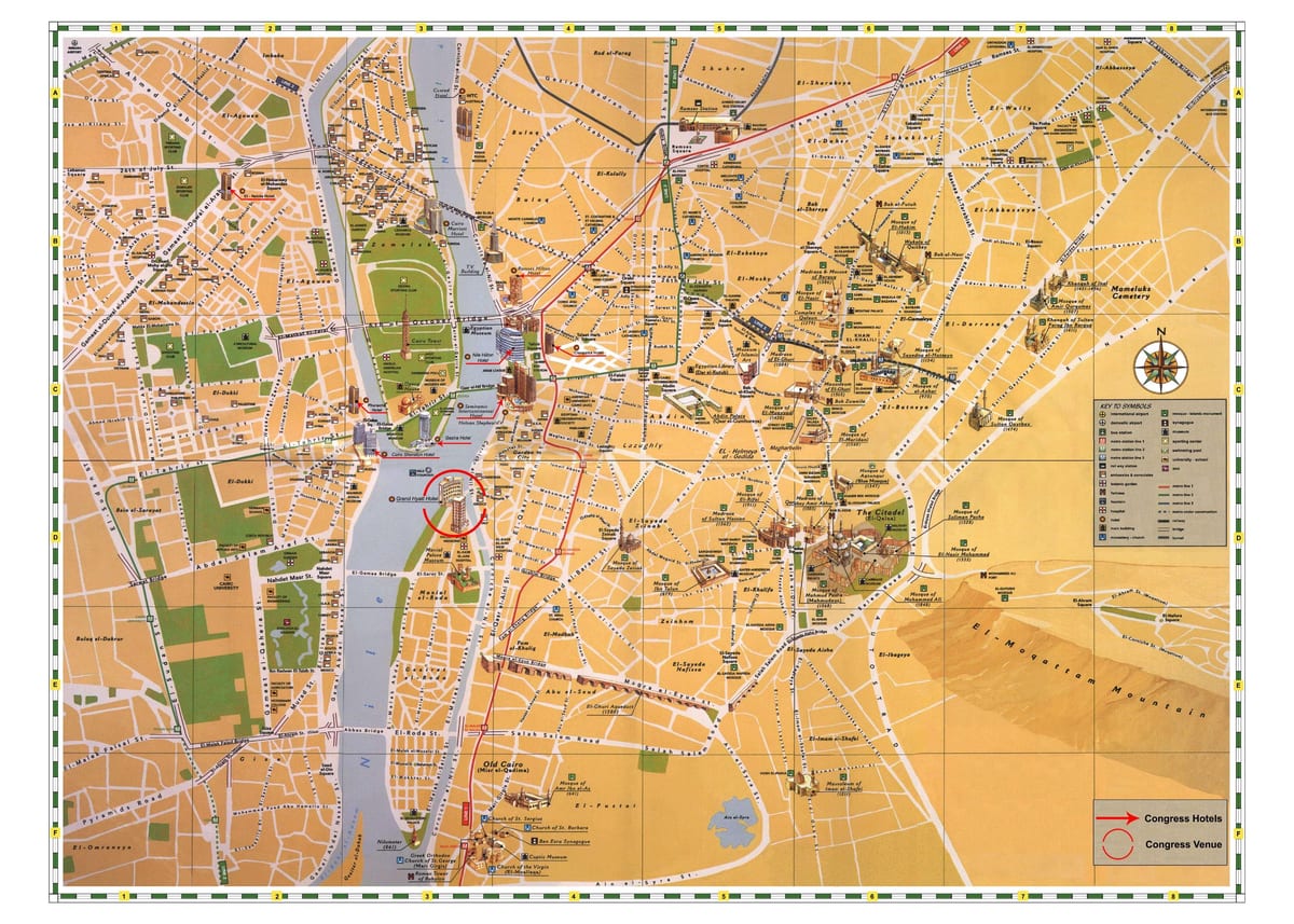 el cairo atracciones turísticas mapa