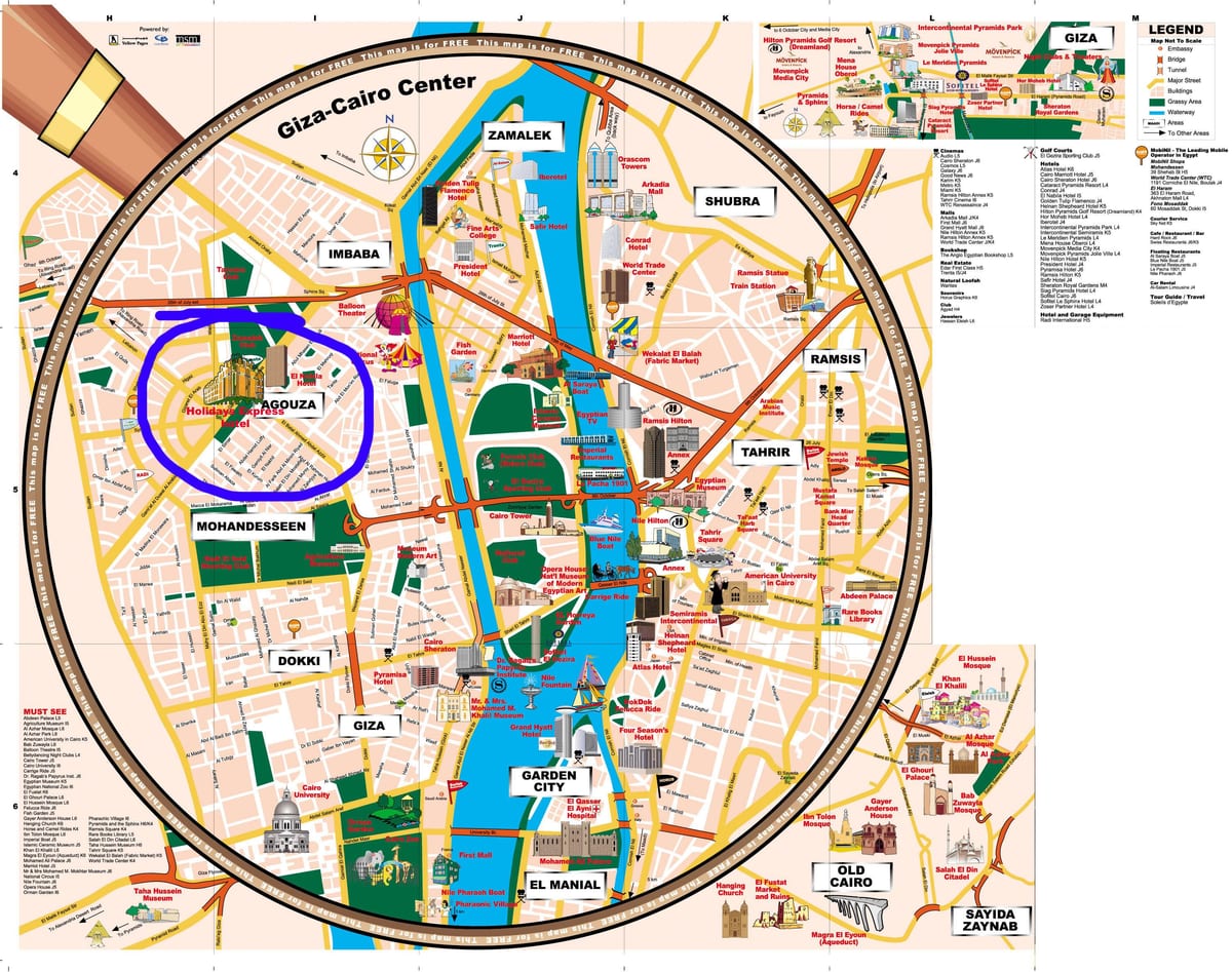 el cairo atracciones mapa