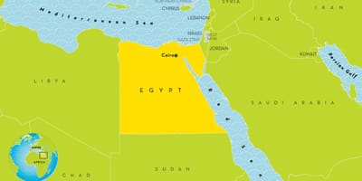África mapa de el cairo