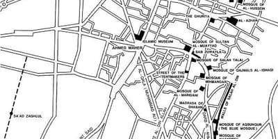 Mapa de el cairo islámico