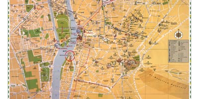 El Cairo atracciones turísticas mapa