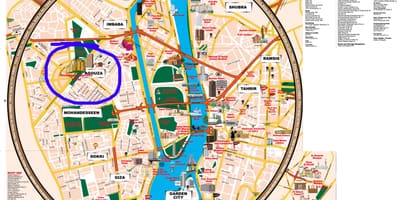 El Cairo atracciones mapa